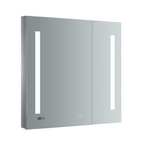 Load image into Gallery viewer, Fresca FMC013030 Tiempo 30" Wide x 30" Tall Bathroom Medicine Cabinet w/ LED Lighting & Defogger