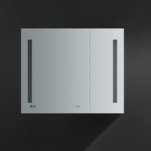 Load image into Gallery viewer, Fresca FMC013630 Tiempo 36" Wide x 30" Tall Bathroom Medicine Cabinet w/ LED Lighting & Defogger