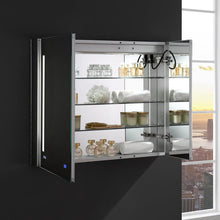 Load image into Gallery viewer, Fresca FMC013630 Tiempo 36" Wide x 30" Tall Bathroom Medicine Cabinet w/ LED Lighting & Defogger