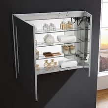 Load image into Gallery viewer, Fresca FMC013630 Tiempo 36" Wide x 30" Tall Bathroom Medicine Cabinet w/ LED Lighting & Defogger