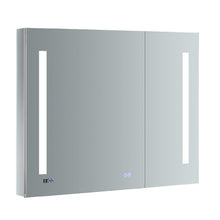 Load image into Gallery viewer, Fresca FMC013630 Tiempo 36" Wide x 30" Tall Bathroom Medicine Cabinet w/ LED Lighting & Defogger