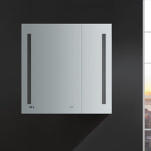 Load image into Gallery viewer, Fresca FMC013636 Tiempo 36" Wide x 36" Tall Bathroom Medicine Cabinet w/ LED Lighting & Defogger