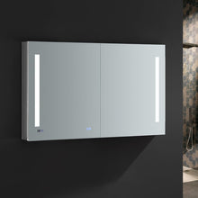 Load image into Gallery viewer, Fresca FMC014830 Tiempo 48" Wide x 30" Tall Bathroom Medicine Cabinet w/ LED Lighting & Defogger