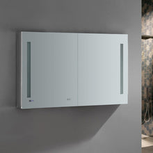 Load image into Gallery viewer, Fresca FMC014830 Tiempo 48" Wide x 30" Tall Bathroom Medicine Cabinet w/ LED Lighting & Defogger