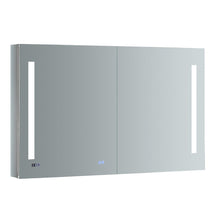 Load image into Gallery viewer, Fresca FMC014830 Tiempo 48" Wide x 30" Tall Bathroom Medicine Cabinet w/ LED Lighting & Defogger