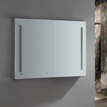 Load image into Gallery viewer, Fresca FMC014836 Tiempo 48" Wide x 36" Tall Bathroom Medicine Cabinet w/ LED Lighting & Defogger