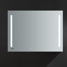 Load image into Gallery viewer, Fresca FMC014836 Tiempo 48" Wide x 36" Tall Bathroom Medicine Cabinet w/ LED Lighting & Defogger