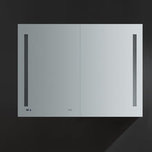 Load image into Gallery viewer, Fresca FMC014836 Tiempo 48" Wide x 36" Tall Bathroom Medicine Cabinet w/ LED Lighting & Defogger