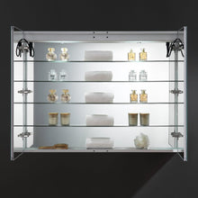 Load image into Gallery viewer, Fresca FMC014836 Tiempo 48" Wide x 36" Tall Bathroom Medicine Cabinet w/ LED Lighting & Defogger