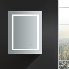 Load image into Gallery viewer, Fresca FMC022430-L Spazio 24" Wide x 30" Tall Bathroom Medicine Cabinet w/ LED Lighting & Defogger