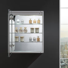 Load image into Gallery viewer, Fresca FMC022430-L Spazio 24" Wide x 30" Tall Bathroom Medicine Cabinet w/ LED Lighting & Defogger
