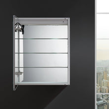 Load image into Gallery viewer, Fresca FMC022430-L Spazio 24" Wide x 30" Tall Bathroom Medicine Cabinet w/ LED Lighting & Defogger