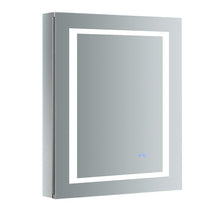 Load image into Gallery viewer, Fresca FMC022430-L Spazio 24" Wide x 30" Tall Bathroom Medicine Cabinet w/ LED Lighting & Defogger