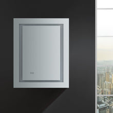 Load image into Gallery viewer, Fresca FMC022430-R Spazio 24" Wide x 30" Tall Bathroom Medicine Cabinet w/ LED Lighting & Defogger
