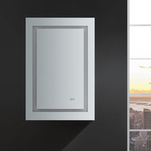 Load image into Gallery viewer, Fresca FMC022436-L Spazio 24" Wide x 36" Tall Bathroom Medicine Cabinet w/ LED Lighting & Defogger