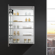 Load image into Gallery viewer, Fresca FMC022436-L Spazio 24" Wide x 36" Tall Bathroom Medicine Cabinet w/ LED Lighting & Defogger