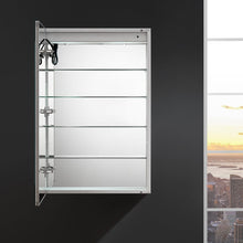 Load image into Gallery viewer, Fresca FMC022436-L Spazio 24" Wide x 36" Tall Bathroom Medicine Cabinet w/ LED Lighting & Defogger