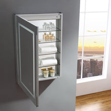 Load image into Gallery viewer, Fresca FMC022436-L Spazio 24" Wide x 36" Tall Bathroom Medicine Cabinet w/ LED Lighting & Defogger