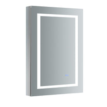 Load image into Gallery viewer, Fresca FMC022436-L Spazio 24" Wide x 36" Tall Bathroom Medicine Cabinet w/ LED Lighting & Defogger