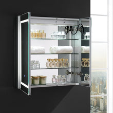 Load image into Gallery viewer, Fresca FMC023030 Spazio 30" Wide x 30" Tall Bathroom Medicine Cabinet w/ LED Lighting & Defogger