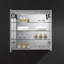 Load image into Gallery viewer, Fresca FMC023030 Spazio 30" Wide x 30" Tall Bathroom Medicine Cabinet w/ LED Lighting & Defogger