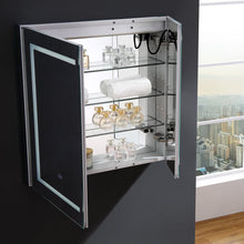 Load image into Gallery viewer, Fresca FMC023030 Spazio 30" Wide x 30" Tall Bathroom Medicine Cabinet w/ LED Lighting & Defogger