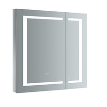 Load image into Gallery viewer, Fresca FMC023030 Spazio 30" Wide x 30" Tall Bathroom Medicine Cabinet w/ LED Lighting & Defogger