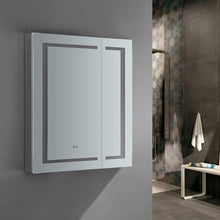 Load image into Gallery viewer, Fresca FMC023036 Spazio 30" Wide x 36" Tall Bathroom Medicine Cabinet w/ LED Lighting & Defogger