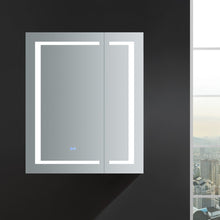 Load image into Gallery viewer, Fresca FMC023036 Spazio 30" Wide x 36" Tall Bathroom Medicine Cabinet w/ LED Lighting & Defogger