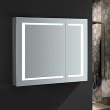 Load image into Gallery viewer, Fresca FMC023630 Spazio 36" Wide x 30" Tall Bathroom Medicine Cabinet w/ LED Lighting & Defogger
