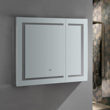 Load image into Gallery viewer, Fresca FMC023630 Spazio 36" Wide x 30" Tall Bathroom Medicine Cabinet w/ LED Lighting & Defogger