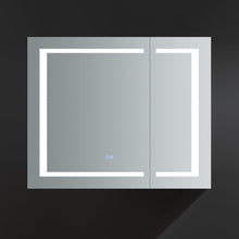 Load image into Gallery viewer, Fresca FMC023630 Spazio 36" Wide x 30" Tall Bathroom Medicine Cabinet w/ LED Lighting & Defogger