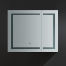 Load image into Gallery viewer, Fresca FMC023630 Spazio 36" Wide x 30" Tall Bathroom Medicine Cabinet w/ LED Lighting & Defogger