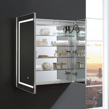 Load image into Gallery viewer, Fresca FMC023636 Spazio 36" Wide x 36" Tall Bathroom Medicine Cabinet w/ LED Lighting & Defogger