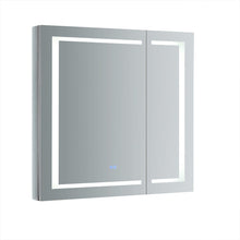 Load image into Gallery viewer, Fresca FMC023636 Spazio 36" Wide x 36" Tall Bathroom Medicine Cabinet w/ LED Lighting & Defogger