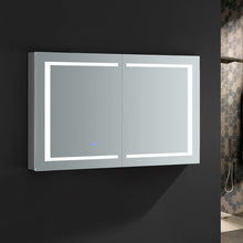 Load image into Gallery viewer, Fresca FMC024830 Spazio 48" Wide x 30" Tall Bathroom Medicine Cabinet w/ LED Lighting & Defogger