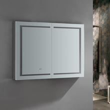 Load image into Gallery viewer, Fresca FMC024836 Spazio 48" Wide x 36" Tall Bathroom Medicine Cabinet w/ LED Lighting & Defogger