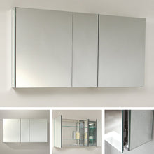 Load image into Gallery viewer, Fresca FMC8013 50" Wide x 26" Tall Bathroom Medicine Cabinet w/ Mirrors