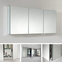 Load image into Gallery viewer, Fresca FMC8019 60" Wide x 26" Tall Bathroom Medicine Cabinet w/ Mirrors