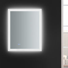Load image into Gallery viewer, Fresca FMR012430 Angelo 24" Wide x 30" Tall Bathroom Mirror w/ Halo Style LED Lighting and Defogger