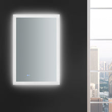 Load image into Gallery viewer, Fresca FMR012436 Angelo 24" Wide x 36" Tall Bathroom Mirror w/ Halo Style LED Lighting and Defogger