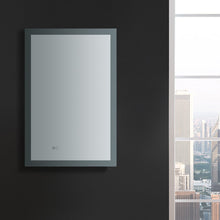Load image into Gallery viewer, Fresca FMR012436 Angelo 24" Wide x 36" Tall Bathroom Mirror w/ Halo Style LED Lighting and Defogger