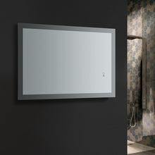 Load image into Gallery viewer, Fresca FMR012436 Angelo 24" Wide x 36" Tall Bathroom Mirror w/ Halo Style LED Lighting and Defogger