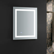 Load image into Gallery viewer, Fresca FMR022430 Santo 24" Wide x 30" Tall Bathroom Mirror w/ LED Lighting and Defogger