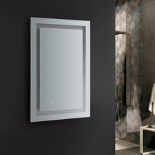 Load image into Gallery viewer, Fresca FMR022436 Santo 24" Wide x 36" Tall Bathroom Mirror w/ LED Lighting and Defogger