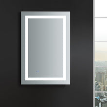 Load image into Gallery viewer, Fresca FMR022436 Santo 24" Wide x 36" Tall Bathroom Mirror w/ LED Lighting and Defogger