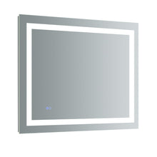 Load image into Gallery viewer, Fresca FMR023630 Santo 36" Wide x 30" Tall Bathroom Mirror w/ LED Lighting and Defogger