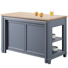 Load image into Gallery viewer, Design Element KD-01-GY Medley 54 In. Kitchen Island With Slide Out Table in Gray