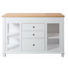 Load image into Gallery viewer, Design Element KD-01-W Medley 54 In. Kitchen Island With Slide Out Table in White