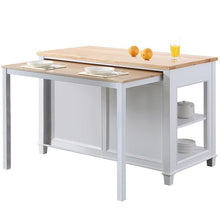 Load image into Gallery viewer, Design Element KD-01-W Medley 54 In. Kitchen Island With Slide Out Table in White